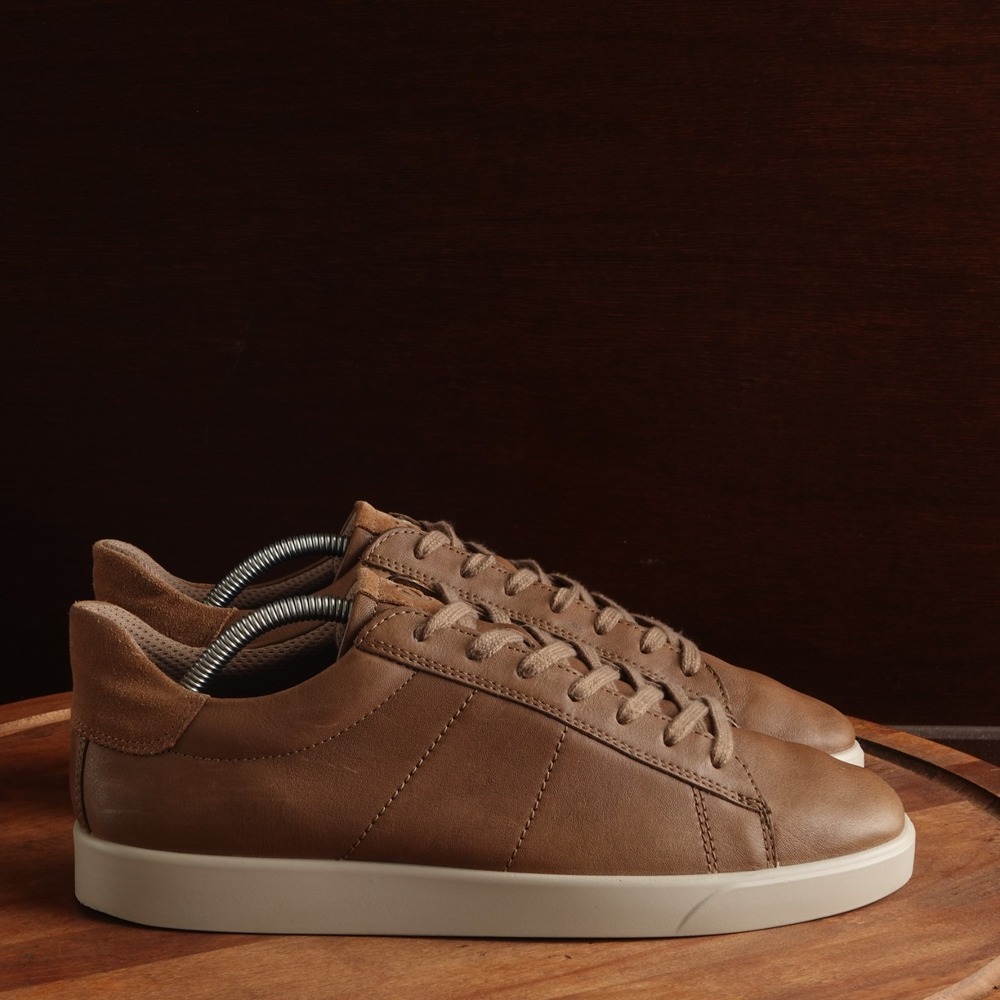 Ecco Sneakers Mens Size EU 43 US 9-9.5 Brown Street Lite Leather Classic Shoes